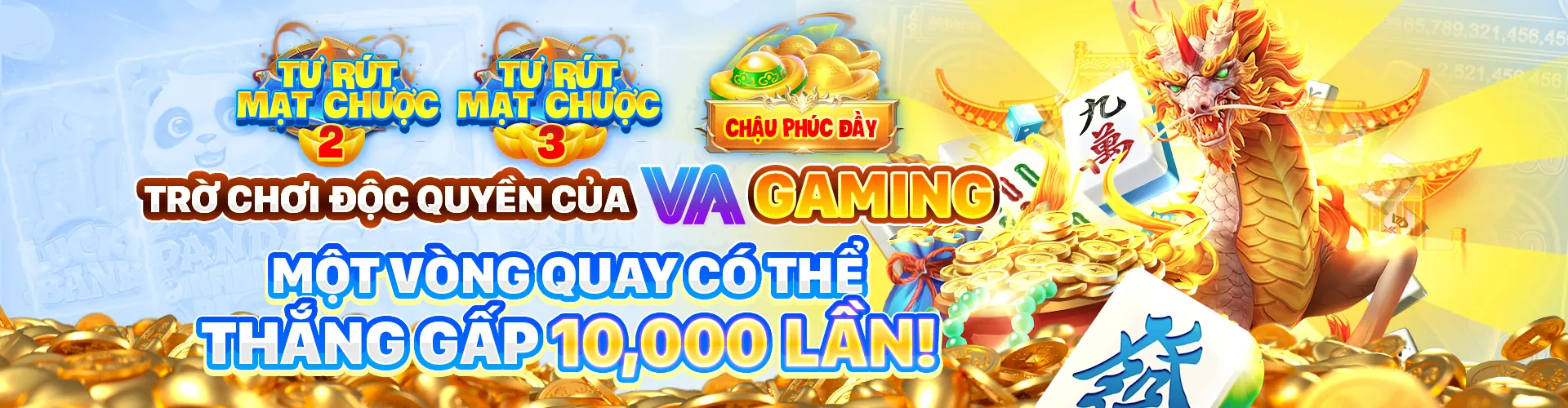 Hình ảnh chính hướng dẫn chơi slot game vn68 với biểu tượng vàng rực rỡ và vòng quay may mắn